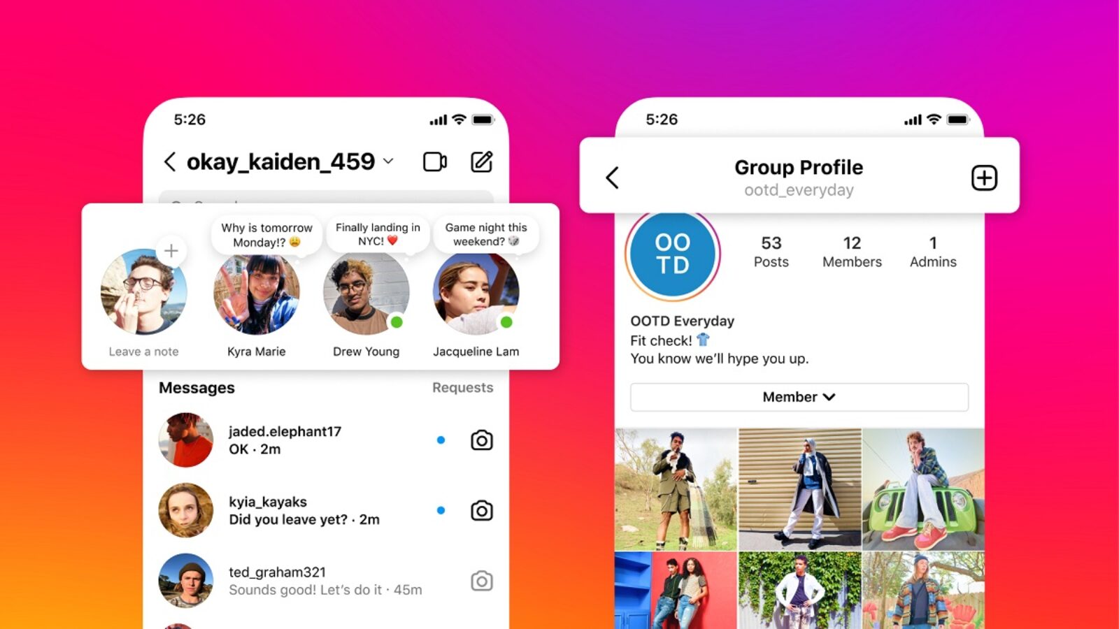 Instagram lance Notes : partagez vos pensées en 60 caractères