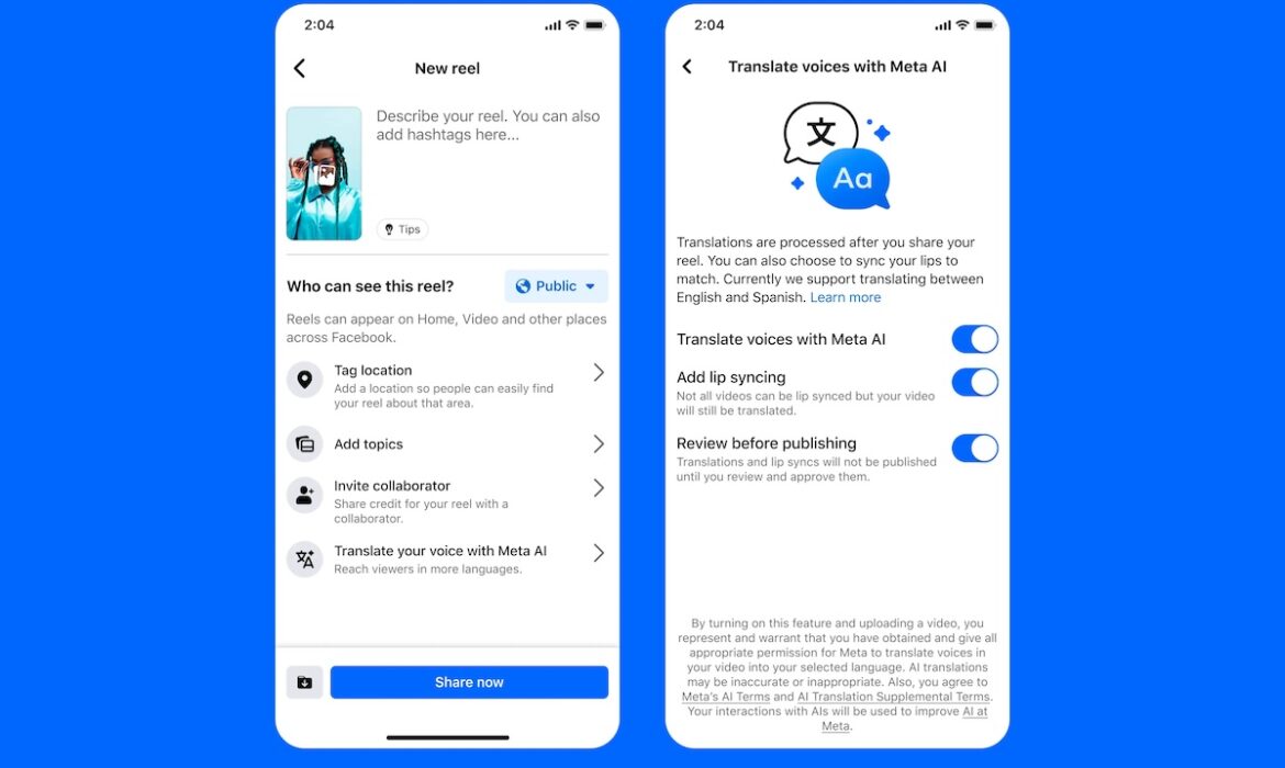 Meta transforme les Reels avec traduction audio IA et pistes manuelles