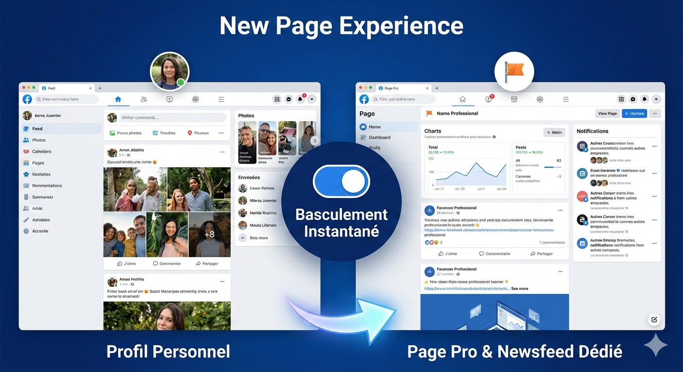 Nouvelle Expérience Pages Facebook